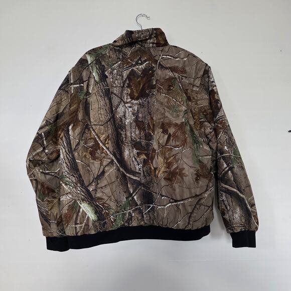 Remington Camo Reversible Hunting Puffer Jacket Mens L Green Realtree Pockets - Picture 6 of 10